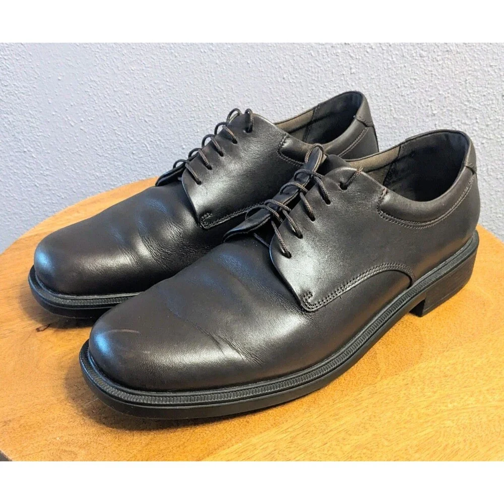 Rockport Men's 12 M Margin Oxford Brown Leather Dress Casual Shoes K71225